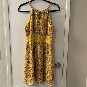 Miami Yellow Floral Mini Dress